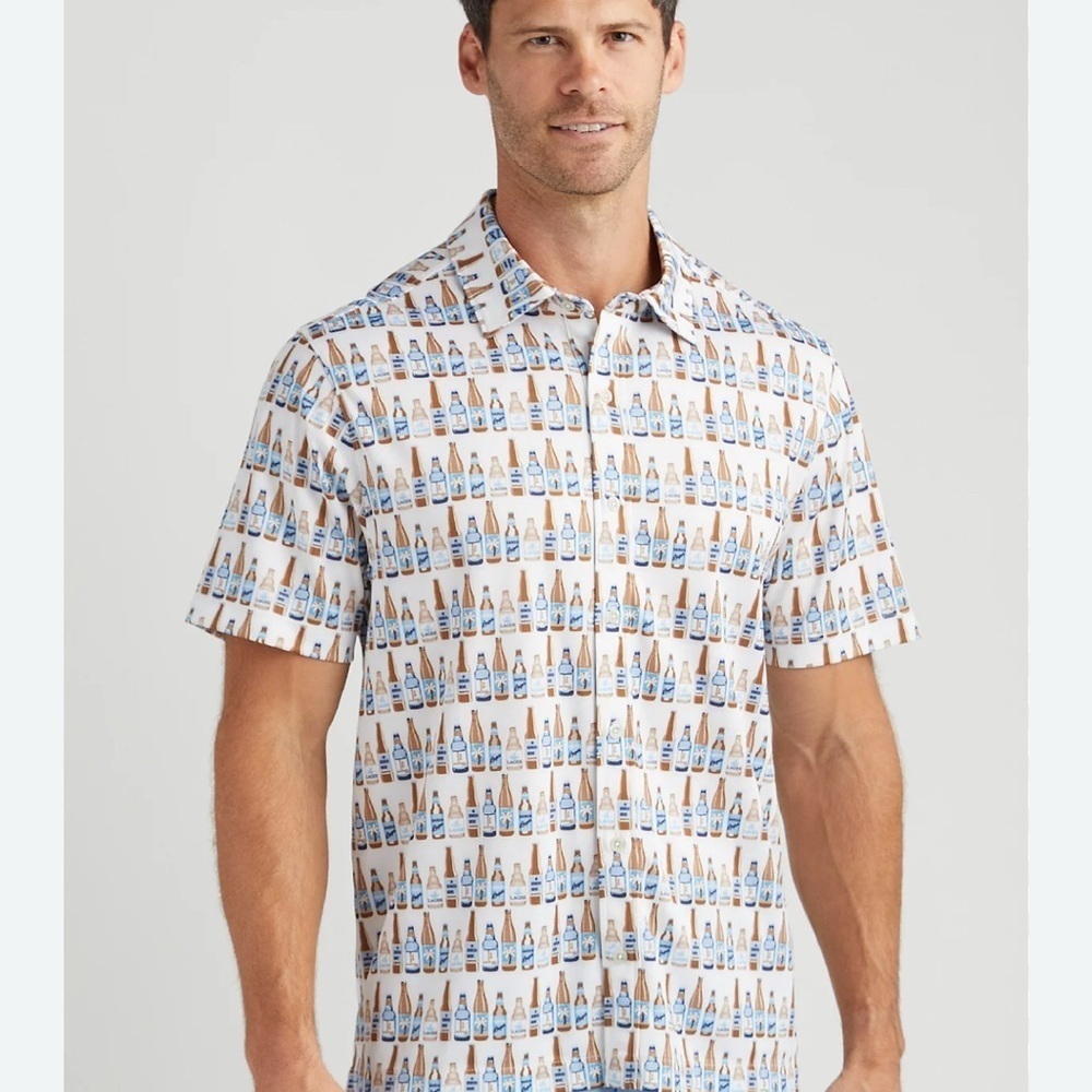 Bermuda Sands Men’s Abe Camp Shirt 3XL NWT 50spf. N